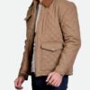 John Dutton Yellowstone Season 4 Quilted Cotton Jacket