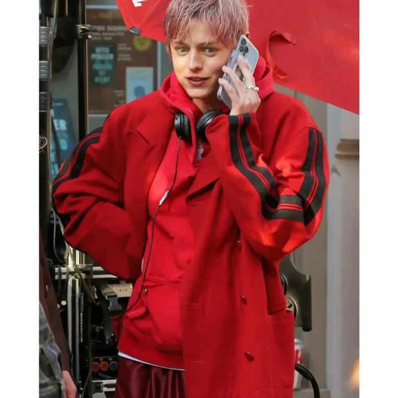 Murder at the End of the World Emma Corrin Coat