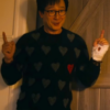 Ke Huy Quan Heart Print Sweatshirt from Love Hurts