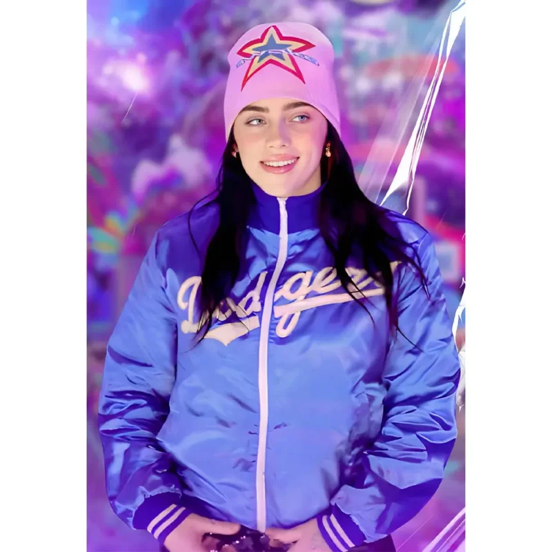 Billie Eilish Stylish LA Dodgers Varsity Jacket