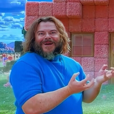 Minecraft Movie Inspired Jack Black Cozy Sweater
