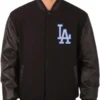 LA Dodgers Black Varsity Jacket