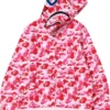 Bape Shark Pink Hoodie