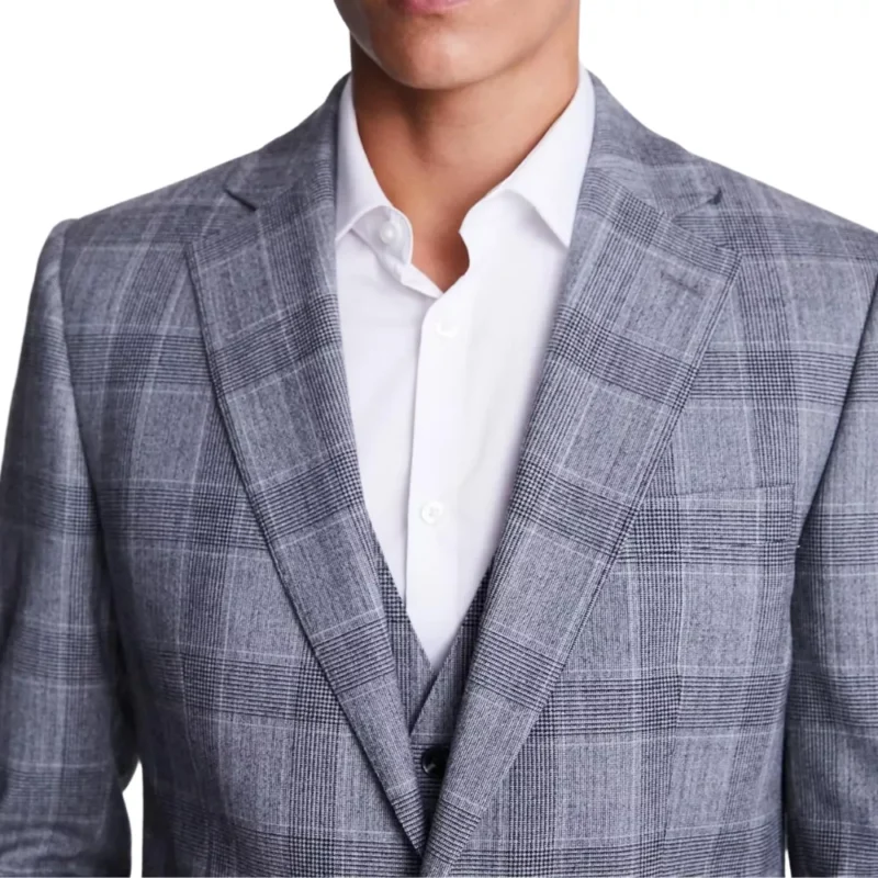 Mens 1920s Vintage Blue slim suits for men