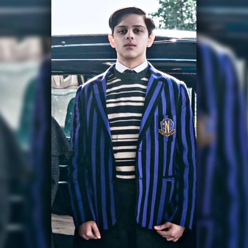 Wednesday S02 Isaac Ordonez Blue Blazer