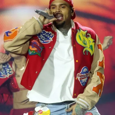 Chris Brown Breezy Bowl XX Letterman Jacket