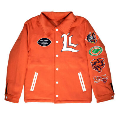 Chicago Bears Orange Varsity Jacket