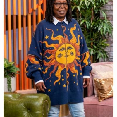 The View 2026 Whoopi Goldberg Sun Print Oversized Sweater