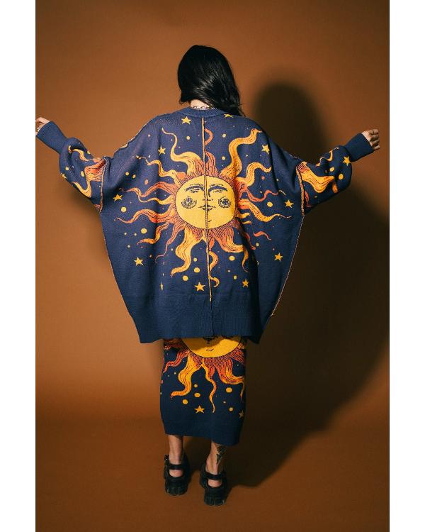 The View 2026 Whoopi Goldberg Sun Print Oversized Sweater