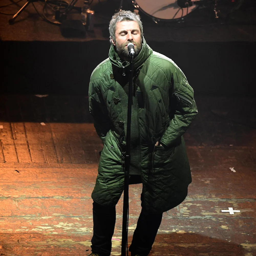 Liam Gallagher Green Quilted Coat