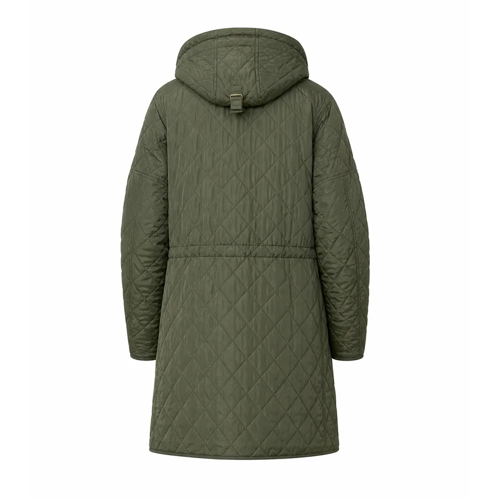 Liam Gallagher Green Quilted Coat