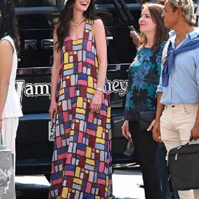 The Devil Wears Prada 2 Anne Hathaway Multi-color Long Dress