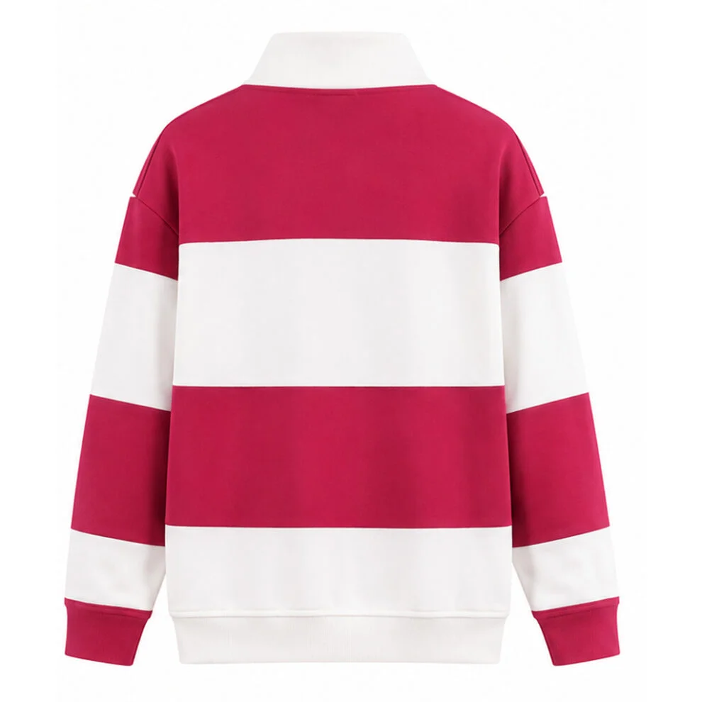The Four Seasons S02 Tina Fey Striped Half Zip Sweatshirt